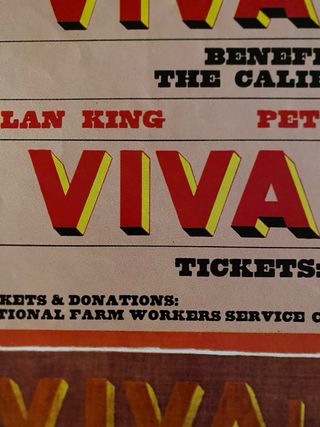 Poster vintage Viva Chavez United Farm Workers