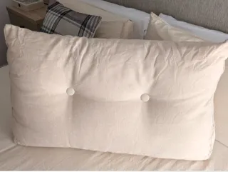 Cojín respaldo beige tela