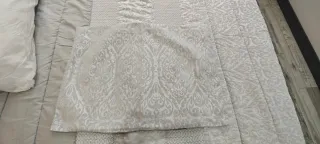 Edredón 135cm Gris y Blanco