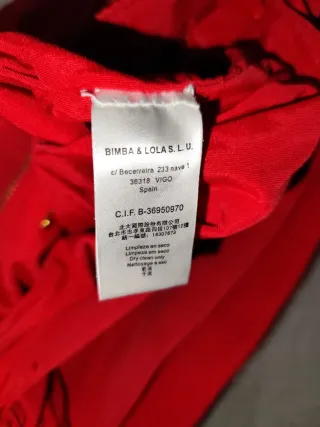 Bolso Bimba y Lola Vintage Rojo Original