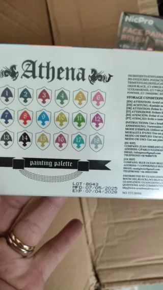 Paleta Pintura Facial Corporal UCANBE 20 Colores