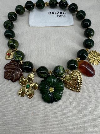 Collar acero inoxidable y baño de oro con duferent