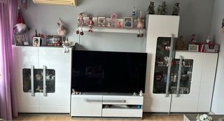 Mueble modular salón moderno blanco