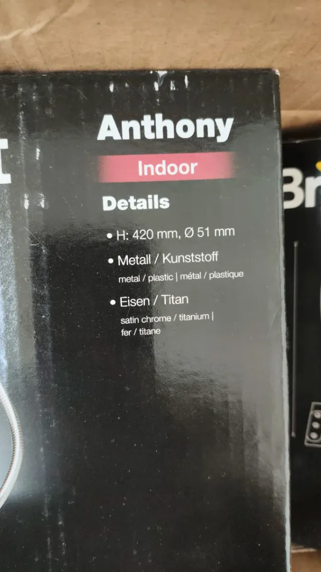 Lámpara LED Anthony con clip