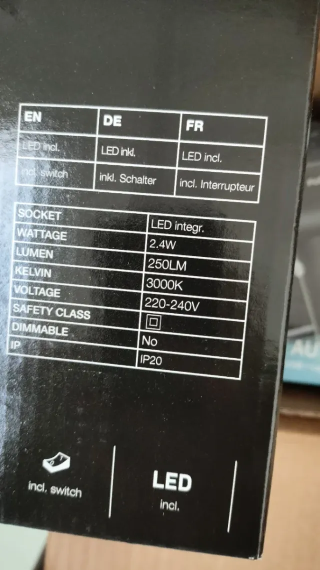 Lámpara LED Anthony con clip