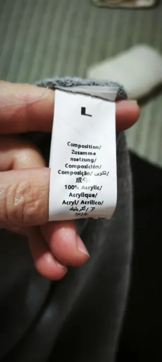 Falda larga punto Shein