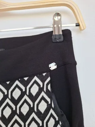 Pantalón punto elástico estampado