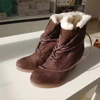 Botines marrones con borreguito interior