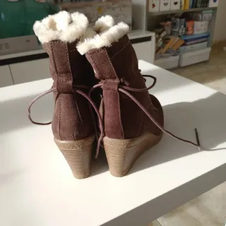 Botines marrones con borreguito interior
