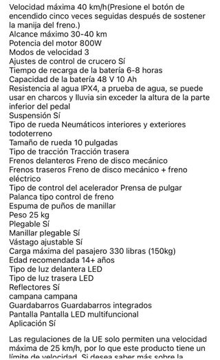 Patinete Eléctrico iScooter IX3