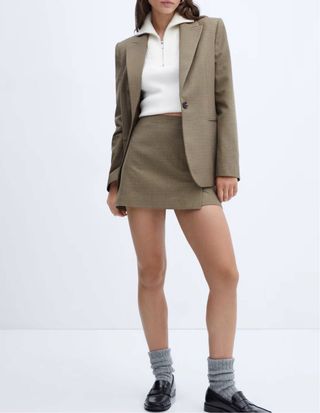 Minifalda pata de gallo