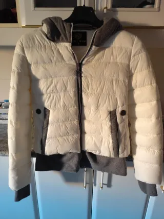 Cazadora corta MIS WAN blanca y gris