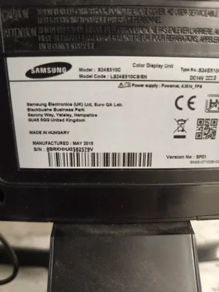 Monitor Samsung 23.5 S24E510C Curvo