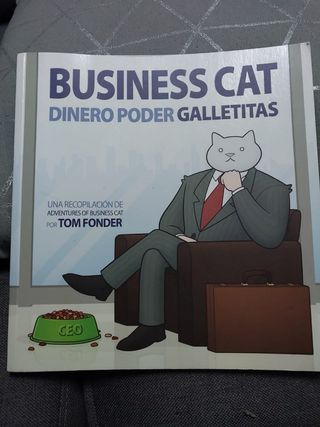 Business Cat Dinero en galletitas
