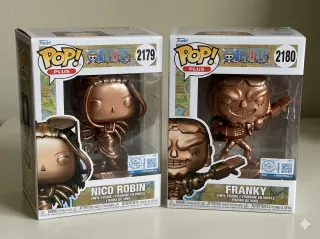 Funko pop! plus Nico Robin + Franky bronze statue