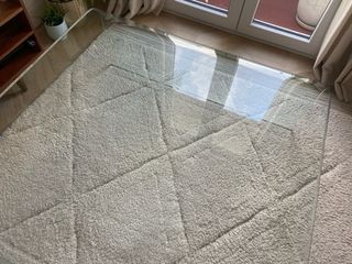 Mesa de centro de cristal