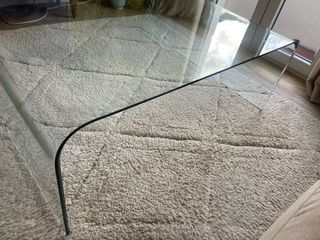 Mesa de centro de cristal