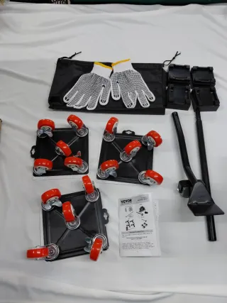 Kit 3 Carrinhos de Transporte com Luvas