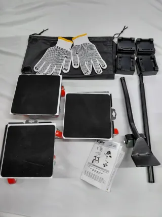 Kit 3 Carrinhos de Transporte com Luvas