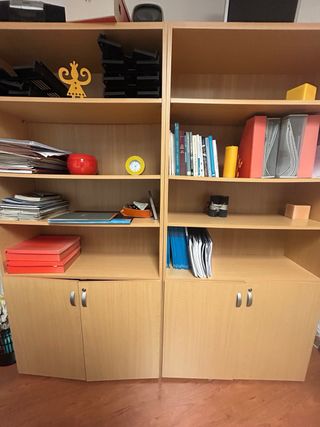 Armarios estantería doble de oficina y despacho