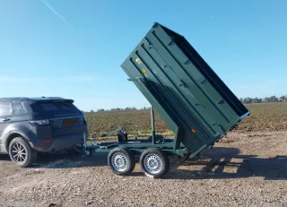 Remolque basculante hidr. doble eje 220x140