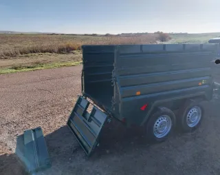 Remolque basculante hidr. doble eje 220x140