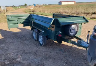 Remolque basculante hidr. doble eje 220x140