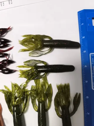 Señuelos vinilos depredadores spinning casting