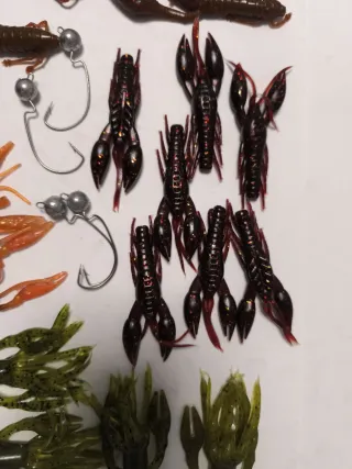 Señuelos vinilos depredadores spinning casting