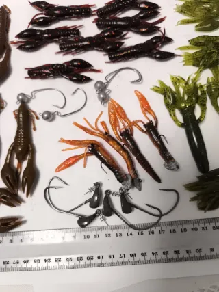 Señuelos vinilos depredadores spinning casting