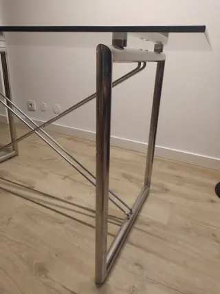 Mesa de cristal templado