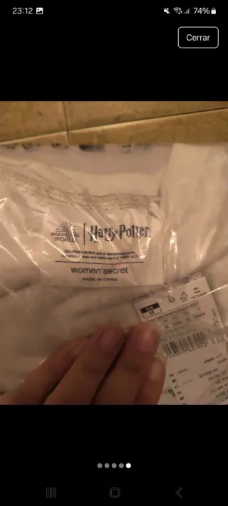 Pijama Harry Potter Talla xs