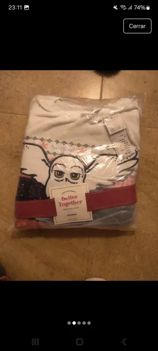 Pijama Harry Potter Talla xs