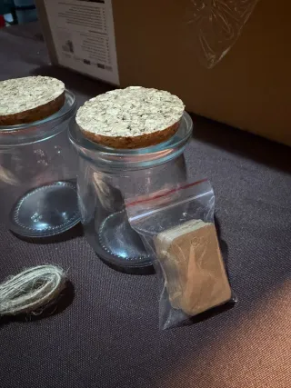 Lote de 30 frascos de cristal de 100 ml N°:698