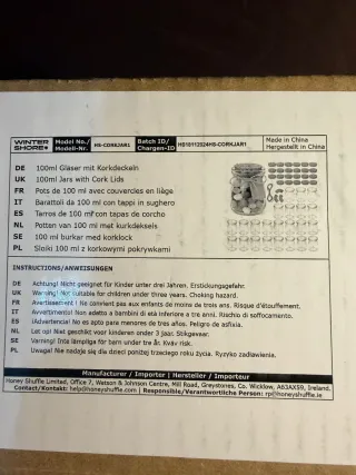 Lote de 30 frascos de cristal de 100 ml N°:698