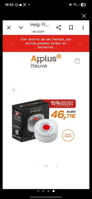 Help Flash IoT Baliza V-16 (2 Unidades)