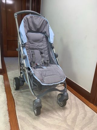 Silla de paseo Bebecar azul y gris