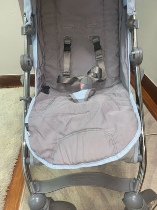 Silla de paseo Bebecar azul y gris