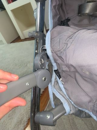 Silla de paseo Bebecar azul y gris