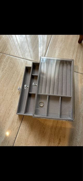 Joyero Metacrilato 3 Cajones Gris