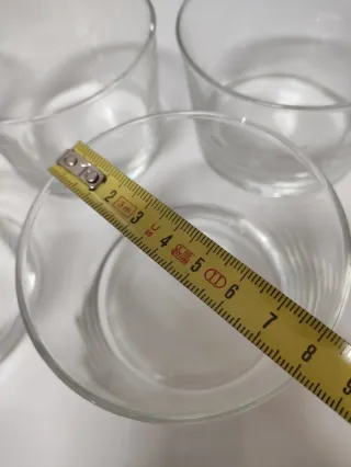 5 Vasos chiquitos de cristal