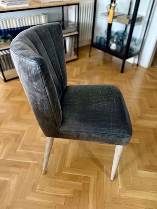 Sedie da pranzo grigie