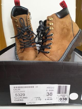 Botas Coolway Marrones Talla 38
