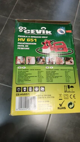 Pistola Pintura Cevik HV 651 HVLP