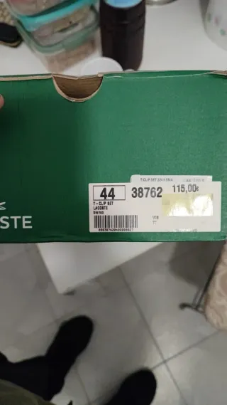 Zapatillas Lacoste Blancas y Rojas