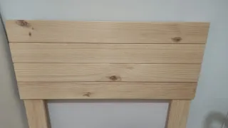 Cabecero de cama de madera 90..
