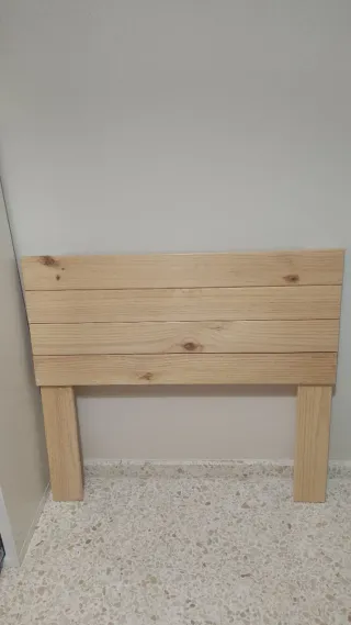 Cabecero de cama de madera 90..