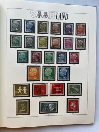 Album francobolli Germania SAAR IMPECCABILE!