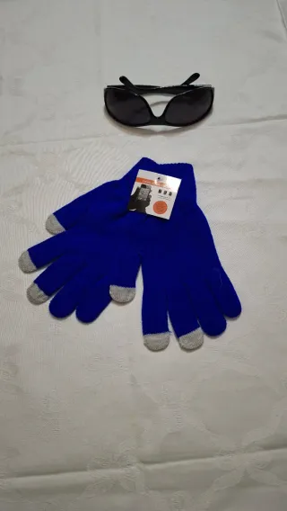 Guanti invernali blu Touch Screen nuovi