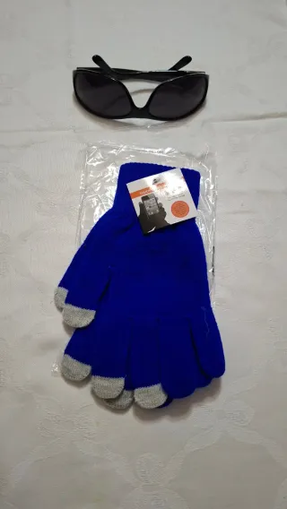 Guanti invernali blu Touch Screen nuovi